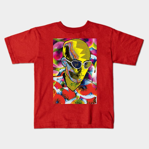 Hunter S. Thompson and his Colors Kids T-Shirt by Exile Kings 